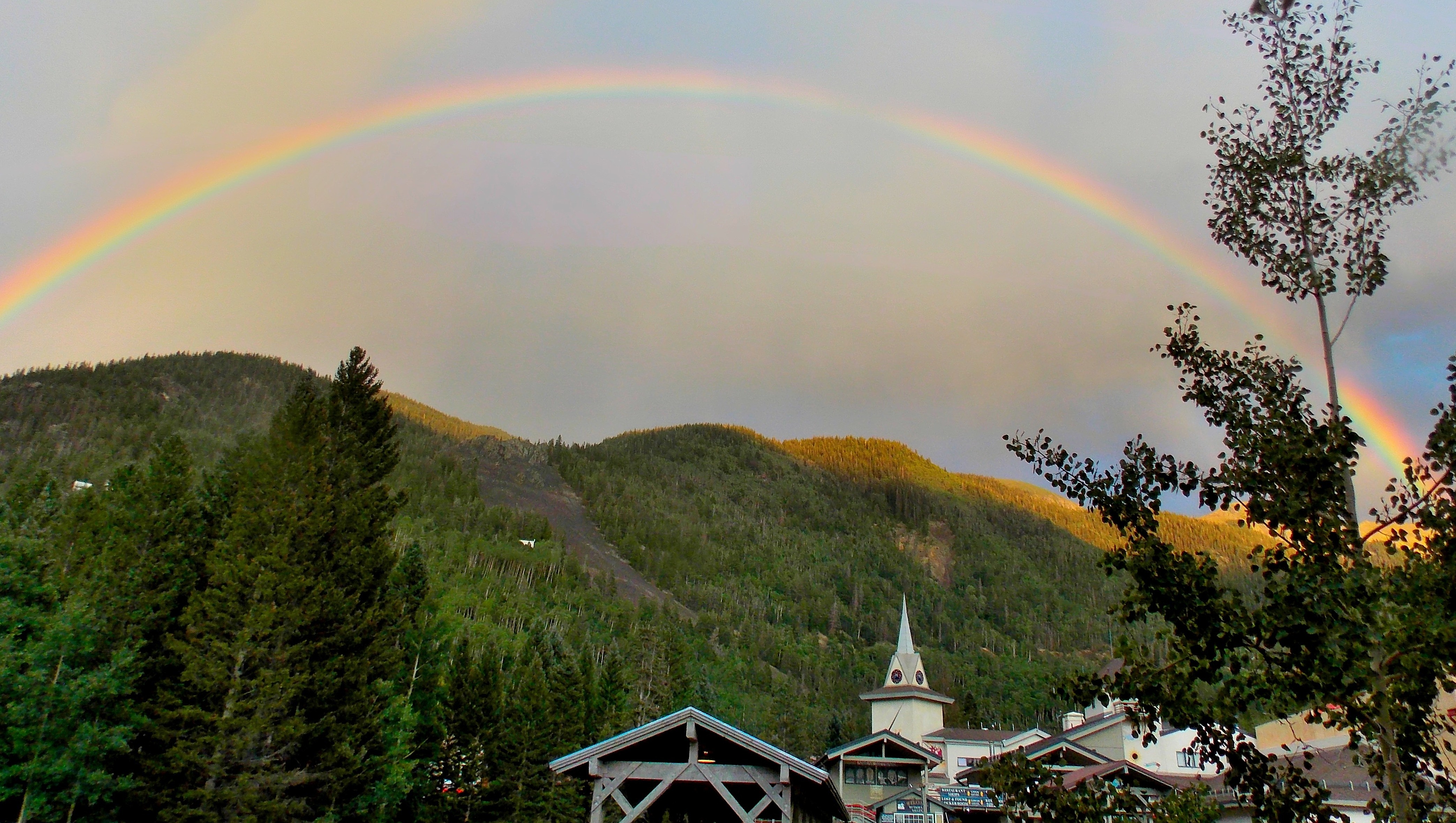Rainbow over Taos Ski Valley